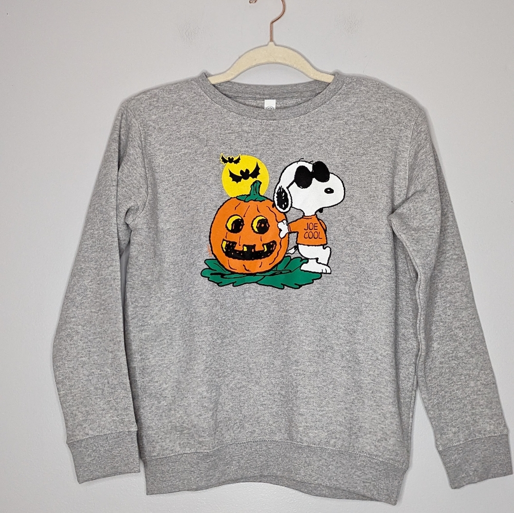 Peanuts Snoopy Joe Cool Pumpkin Sweatshirt Live and Tell Apparel